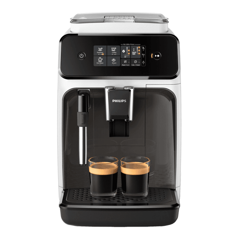 Philips 1200 Serie Volautomatische Espressomachine – 1.8L – Wit – 15 Bar Druk – Keramische Maler (EP1223/00) — afbeelding 1