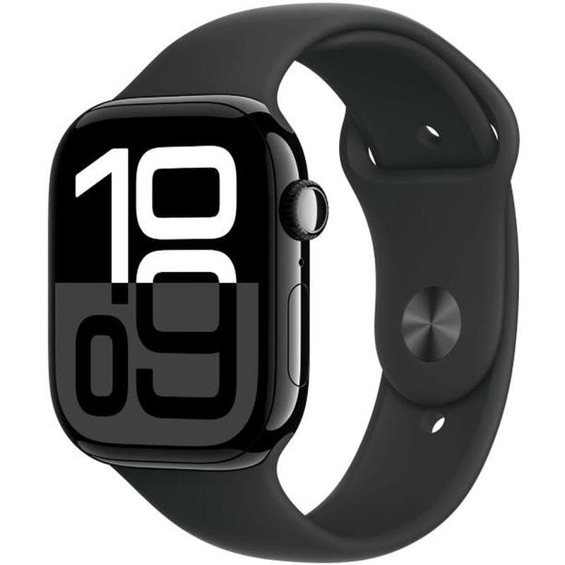 Apple Watch Series 10 4G 46mm Zwart Sportband S/M — afbeelding 1