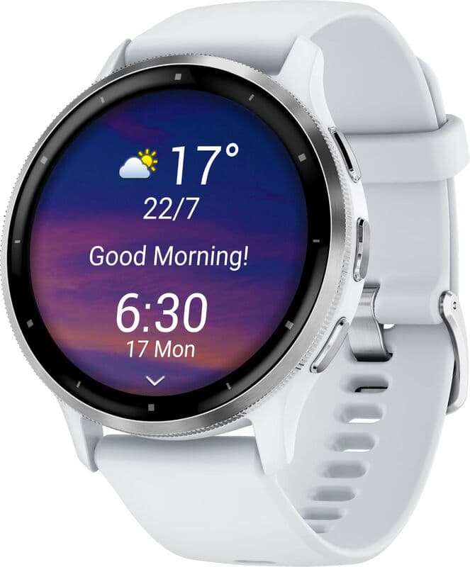 Garmin Venu 3 - smartwatch - 45 mm - Zilver/Wit — afbeelding 1