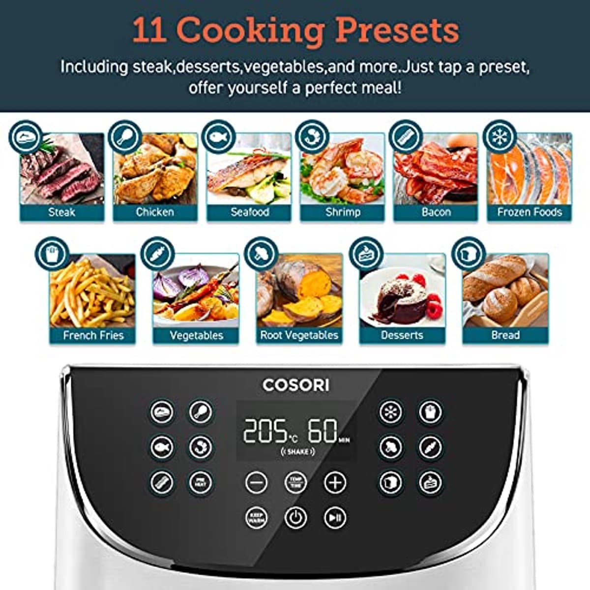 Heteluchtfriteuse - Airfryer keuken - Gezond Koken - Digitaal Touchscreen - 35 Liter - Zwart — afbeelding 1