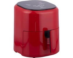Heteluchtfriteuse - Airfryer - Gezond Koken - 10 Programma's Touch Display - 5 Liter - Rood