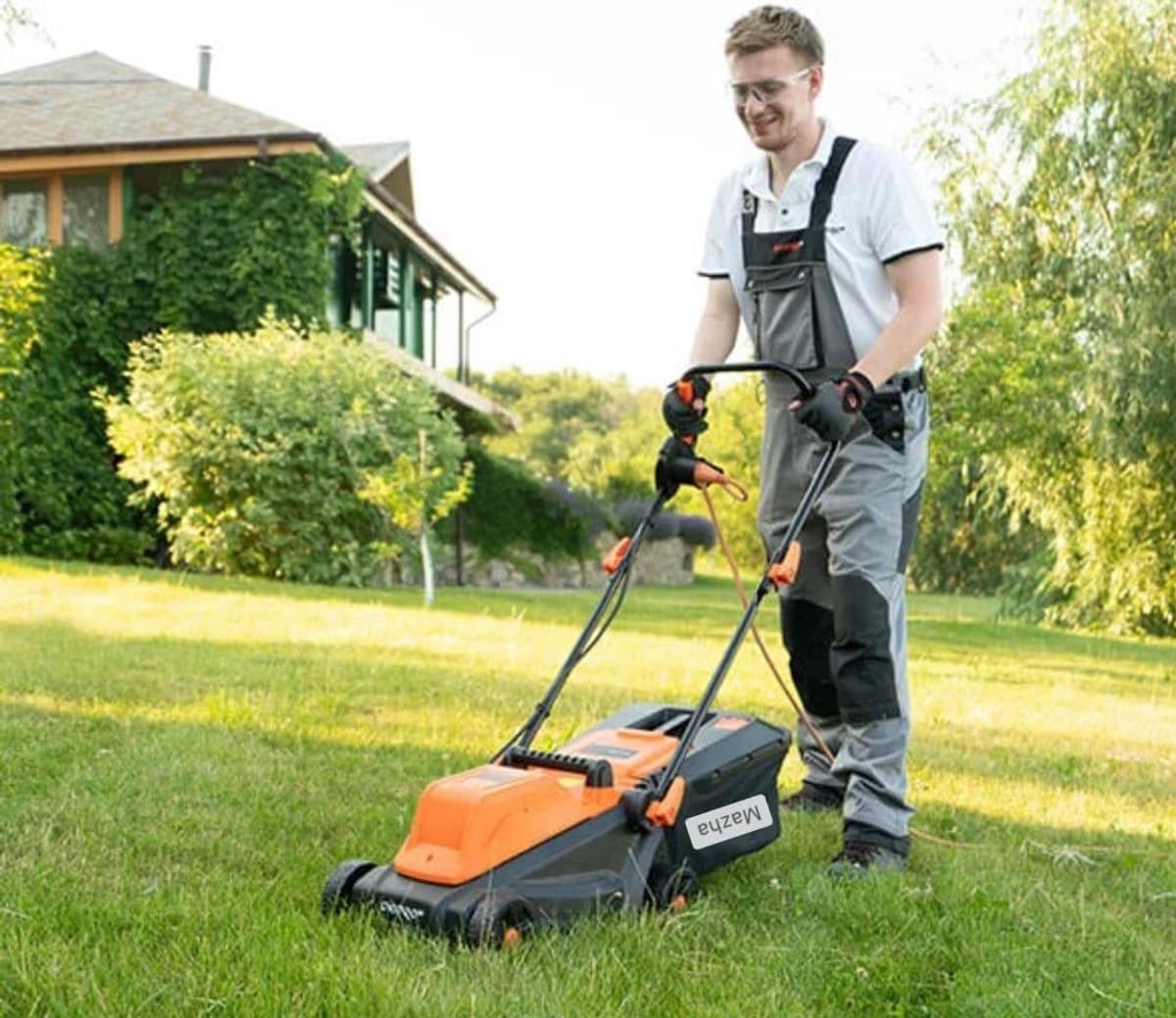 Elektrische Grasmaaier - Grasmaaier - Gazon Onderhoud - 3 Maaistanden - 32cm Maaibreedte — afbeelding 1