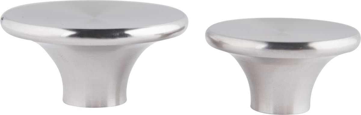 The Windmill Dekselknop 5 Cm Rvs 105 Gram Zilver — afbeelding 1