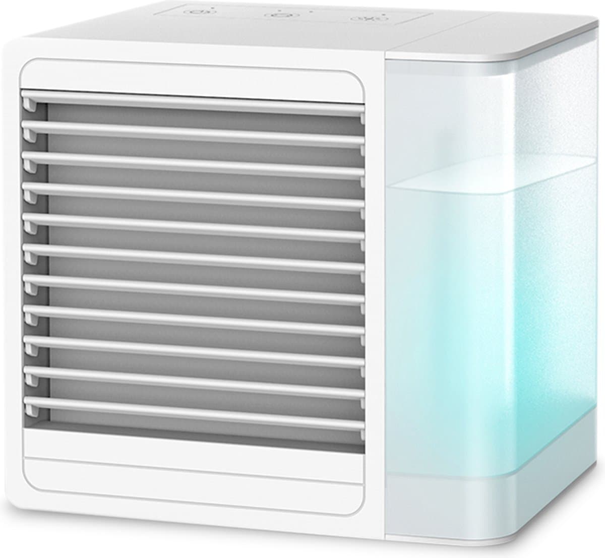 FlinQ Aircooler - Luchtkoeler - tafelventilator - Airco - 800ml Waterreservoir - LED-verlichting — afbeelding 1