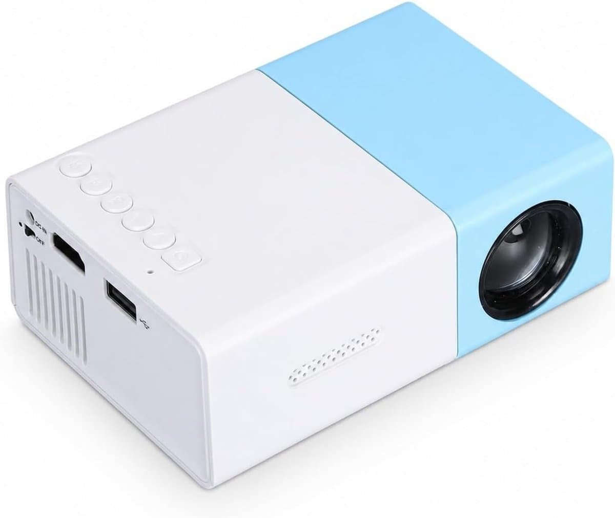 Full HD 1080P Videoprojector, Draagbare Projector, Thuisbioscoopfilmprojector voor Kinderen, Compatibel met Laptops, Pc's, Tv-boxen, Tv-sticks, Tablets, — afbeelding 1