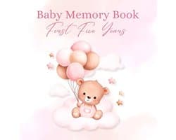 Baby Memory Book: First Five Years | Pink Bear Cover