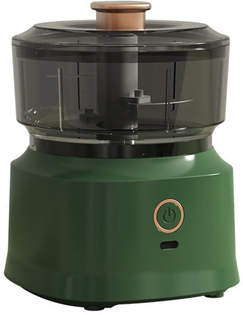 Kookmachine-voedselverwerkende machine-huishoudelijke knoflookmachine-baby voedingshulpmachine-mini draagbare-groen-10.2 * 13.5cm — afbeelding 1