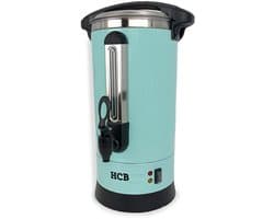 HCB® - Professionele Horeca Percolator - 8,7 liter - 55 kopjes - 230V - RVS / INOX Perculator - Elektrisch koffiezetapparaat - Volautomatische koffiemachine - 25x30x50.5 cm (DxBxH) - 2.70 kg - 1358