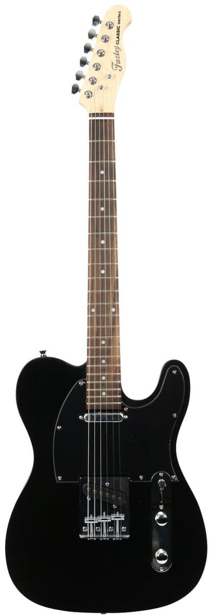 Elektrische gitaar - Met gratis lessen - Fazley FTL218 - Zwart — afbeelding 1