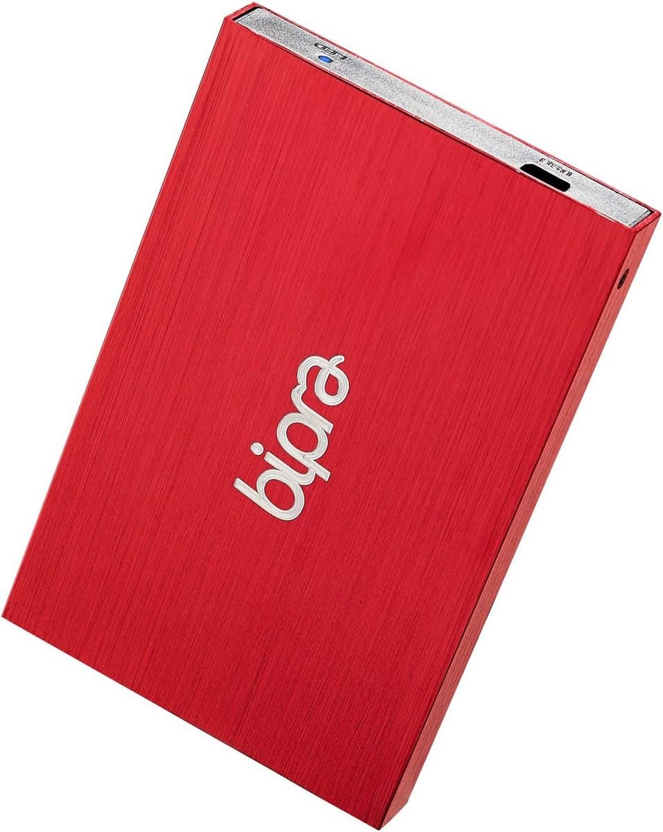 Externe Pocket Harde Schijf 100GB USB 2.0 Slank Ontwerp Rood — afbeelding 1