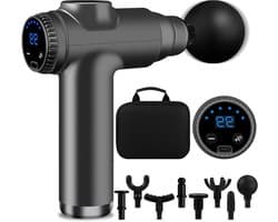 Massagepistool - Spierontspanning Apparaat - Herstel Bevorderen - 99 Snelheden - 10 x 5 x 10 cm - Zwart
