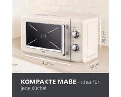 Magnetron – Retro Magnetron – Microwavemagnetron – Keukenmagneetoven – Mini Magnetron – 20 Liter Inhoud – 700 Watt Vermogen