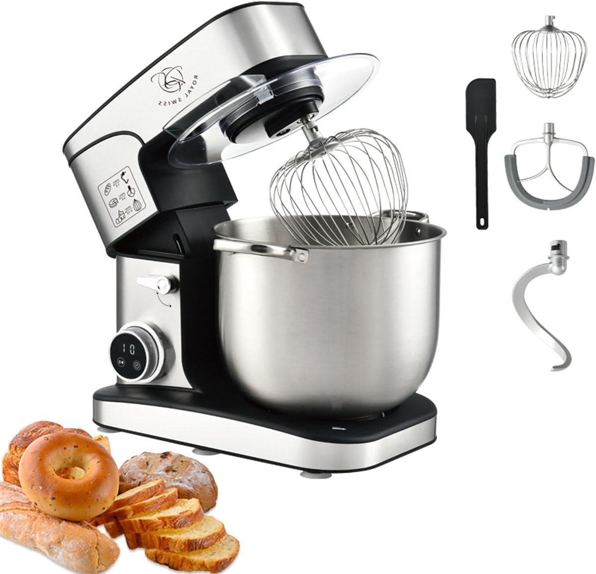 Keukenmachine - Keukenrobot - Bakken en Koken - 3-in-1 Functionaliteit - 12 Liter Kom - Zilver — afbeelding 1