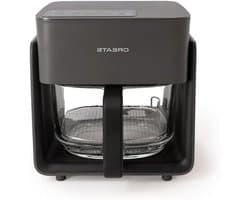 Heteluchtfriteuse Glas 4.2L Zwart voor Gezond Frituren 1300W