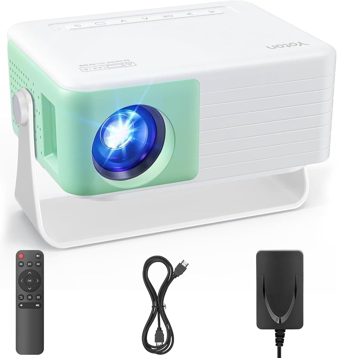 Yoton Y3 Mini Projector Green Bedroom Speaker 1080P 180° Rotation - ShopVlot — afbeelding 1