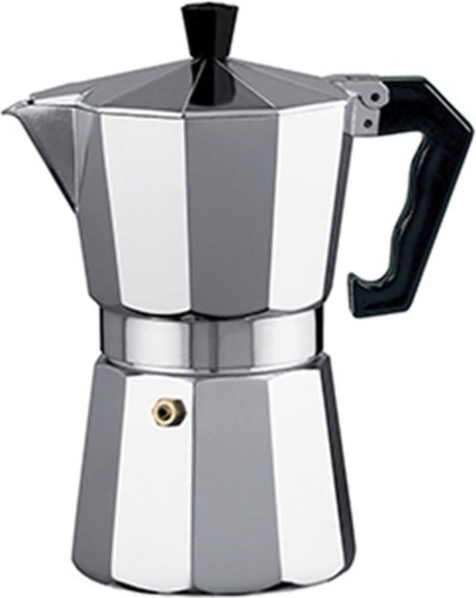 Alessandro Percolator Italiaans koffiezetapparaat - 1 kopje - Aluminium - zilver - 60 ml - Koffiezetter — afbeelding 1
