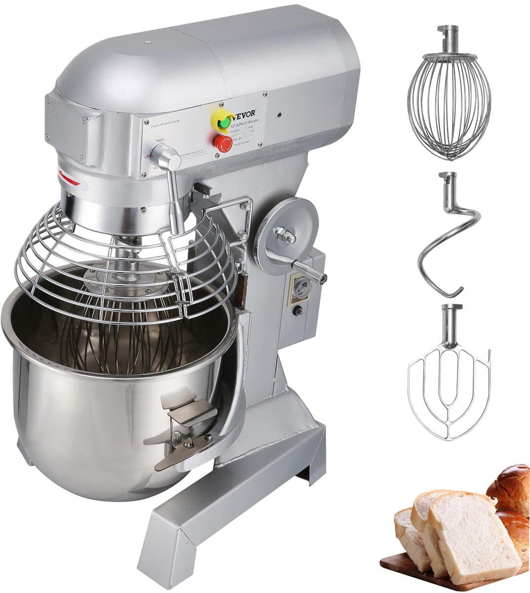 VEVOR Deegmixer Keukenmachine Standmixer CommerciëLe Kneedmachine 15 Qt 600W — afbeelding 1