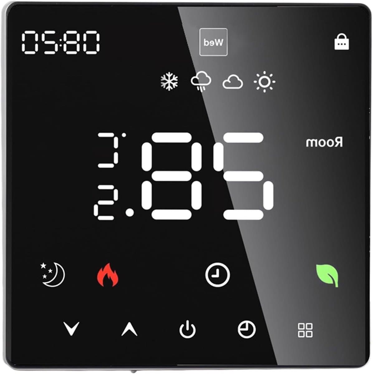 Intelligente Thermostaat - Programmeerbare Verwarming - Comfort Verhogend - Kleuren Touchscreen - AC 90-240V - Wit — afbeelding 1
