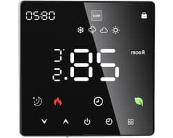 Intelligente Thermostaat - Programmeerbare Verwarming - Comfort Verhogend - Kleuren Touchscreen - AC 90-240V - Wit