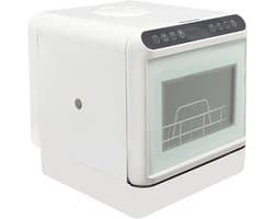 Tafelvaatwasser - Compacte mini - Snel afwassen - Installatievrij - 41 x 46 x 46 cm - Wit