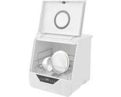 Mini Vaatwasser - Aanrecht Vaatwasser - Snel Servies Wassen - Vier Wasprogramma's - 6 Liter - Wit