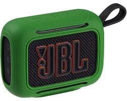Beschermhoes geschikt voor JBL Go 5 Bluetooth Speaker - Meerdere Kleuren - Schokbestendig - Krasbestendig - Siliconen - Hoesje - Case - Bescherming - Groen