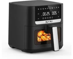 Heteluchtfriteuse XL - Airfryer zonder olie - Gezond koken - 8 programma's - 6 liter capaciteit - Zwart