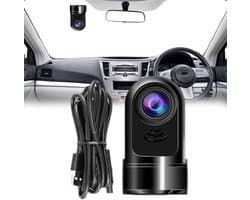 Mini Dashcam - Auto Camera - Veilig Rijden - 360 Graden Rotatie - 6.5 x 3.2 x 1 cm - Zwart