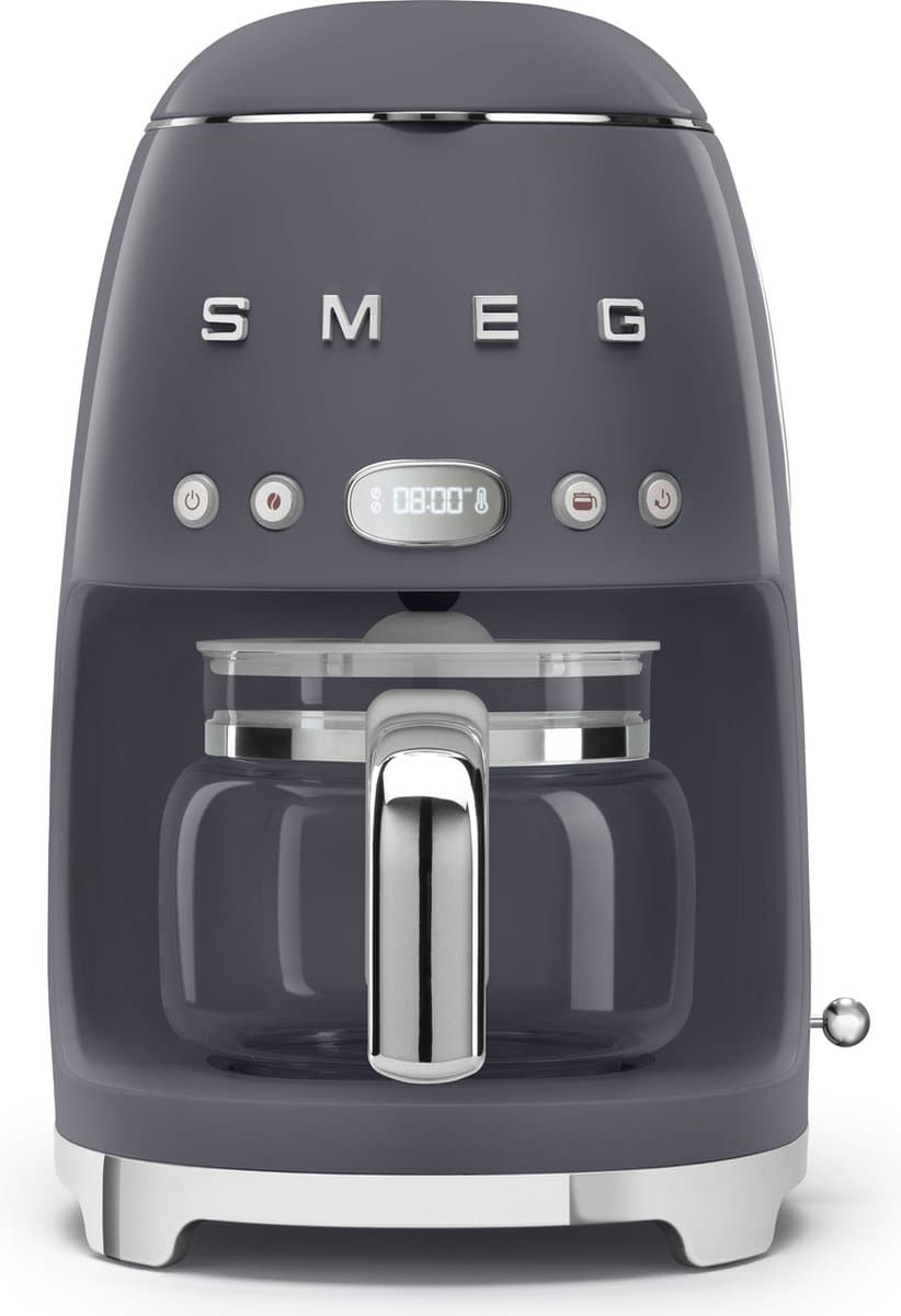 SMEG DCF02GREU - Filterkoffiemachine - Leigrijs - Warmhoudfunctie — afbeelding 1