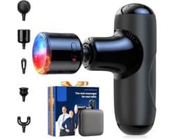 Kavora® Massagengun - Massage Gun - Massage Pistool - Zwart - 14cm x 11cm x 3cm