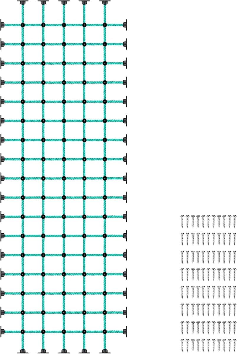 geitjes die Netto met Mount Basis voor 48" × 144" Houten Kaders beklimmen — afbeelding 1