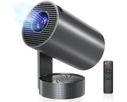 Mini Beamer Draagbaar - 4K Resolutie - 60 Watt Lichtbron - Zwart - Voor Thuisbioscoop En Reizen