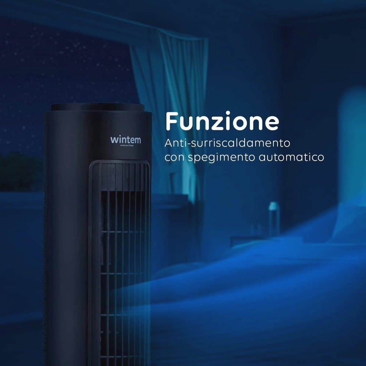 Torenventilator met afstandsbediening en timer - 70 cm — afbeelding 1