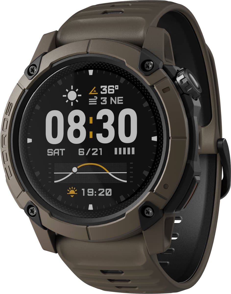 Coros Horloge Nomad Bruin 46mm — afbeelding 1