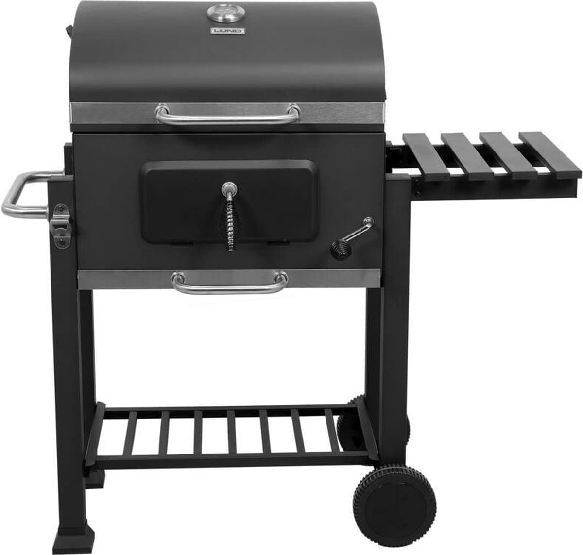 LUND Luxe Houtskoolgrill met Thermometer – XXL Grillrooster 57 x 37 cm – Inclusief Flesopener — afbeelding 1