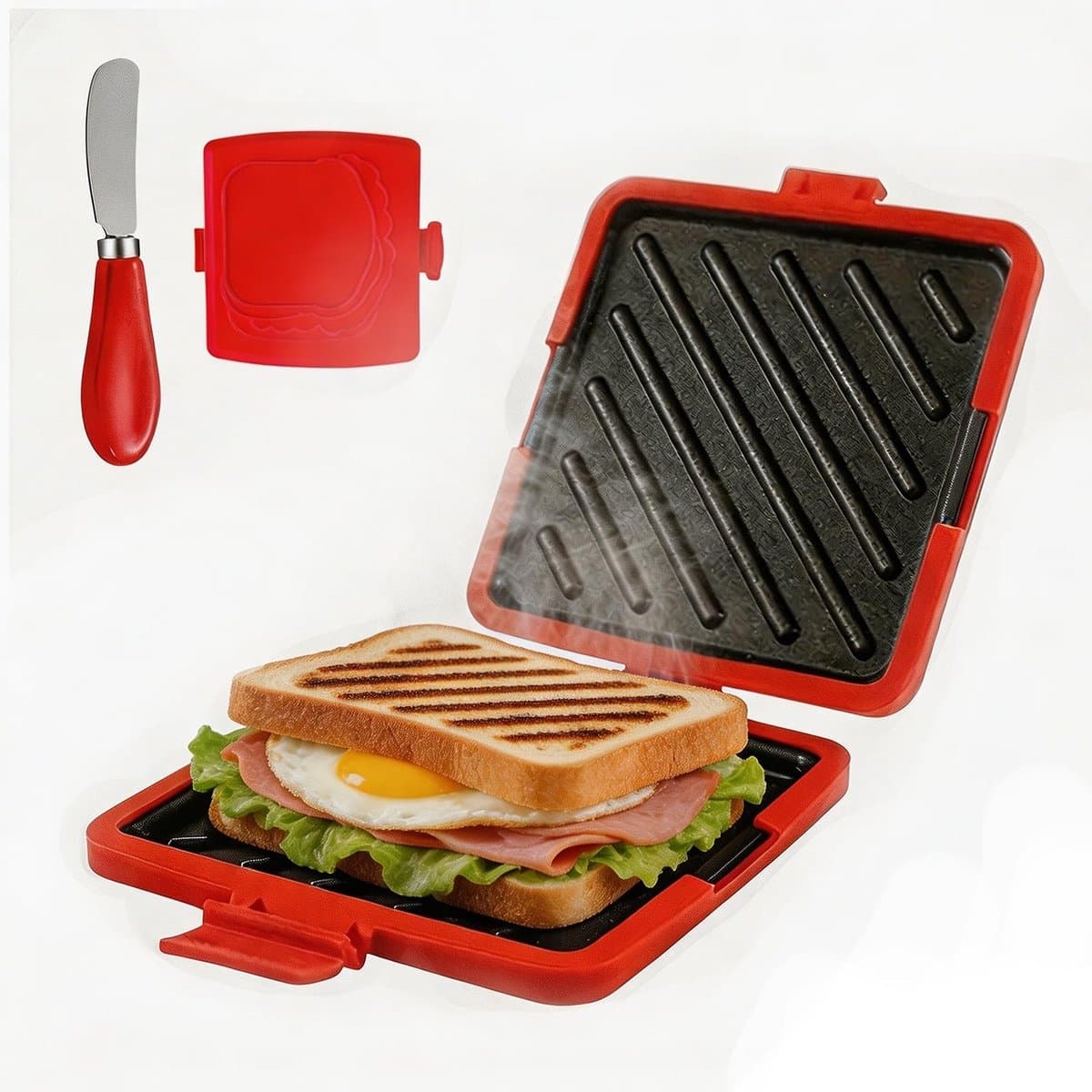 SolidKeus - Magnetron Sandwichmaker met Boterhammes — afbeelding 1