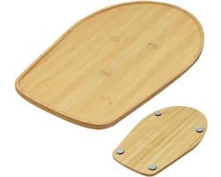 Schuifmat Mixer - Keuken Accessoire - Apparaat Verplaatsen - Schokabsorberend Ontwerp - 356 cm Breed - Houtkleur