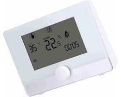 Draadloze Programmeerbare Digitale Thermostaat met Groot LCD Scherm voor CV Ketel Verwarming