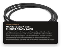 Deck Belt Vervanging - Rubber - Geschikt voor John Deere LA105/LA110/LA115 - Duurzaam - Eenvoudige installatie - Afmetingen 1,27 x 261,6 cm - Grasmaaierband