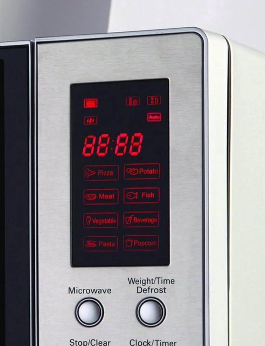 Magnetron – Microgolfoven – Kleine Oven – Keukenoven – Digitale Magnetron – 23 Liter Inhoud – 800 Watt Vermogen – Roestvrij Stalen Behuizing — afbeelding 1