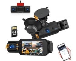 Dashcam 4K+1080P - WiFi Auto Camera - 3" IPS Scherm - Nachtzicht voor optimale veiligheid - ShopVlot