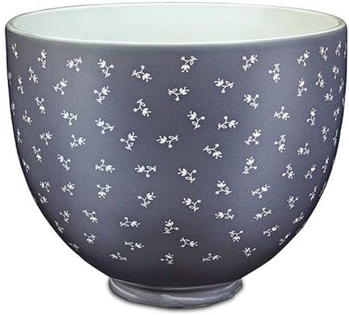 Keramische Mengkom - Bakkom Keuken - Bakken en Mixen - Vintage Floral Design - 4.7 Liter - Blauw — afbeelding 1