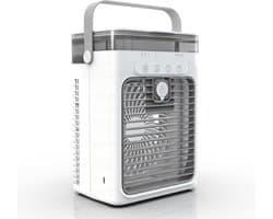 Mini Airconditioner - Mobiele Airco - Persoonlijke Koeling - Compact Ontwerp - 18.5 x 12.6 x 24.7 cm - Wit