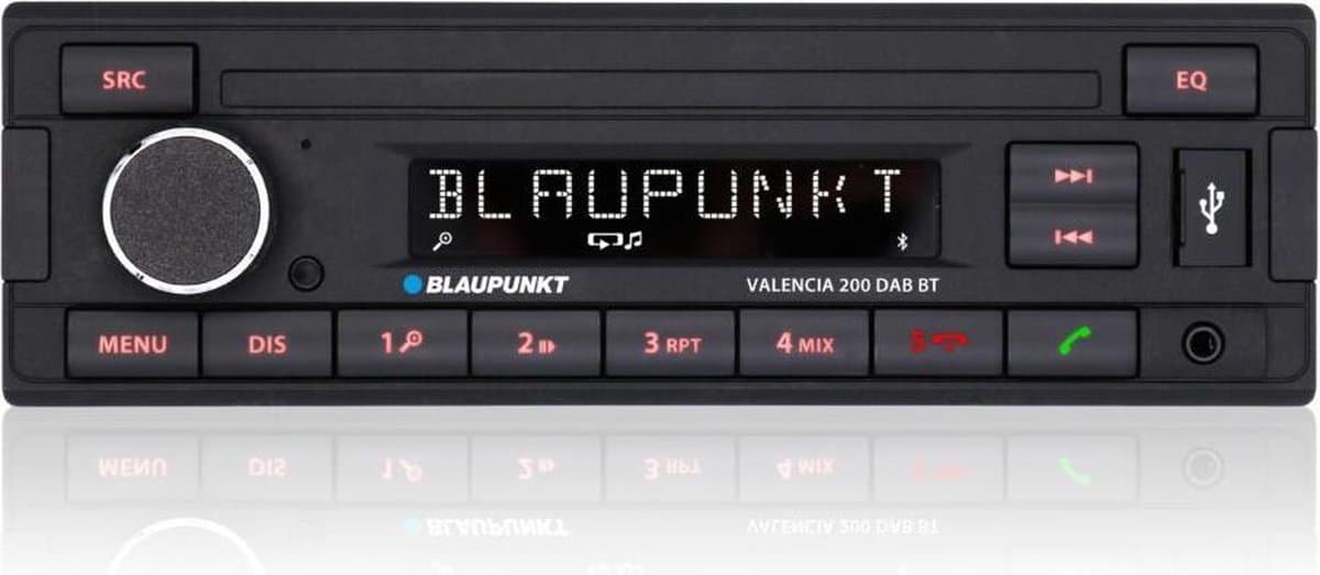 Blaupunkt Valencia 200 DAB BT - Autoradio Enkeldin - DAB+ — afbeelding 1