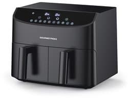 Friteuse met dubbele kamer 2x3,5L - Airfryer met gesynchroniseerde kookzones, timerfunctie en touchdisplay