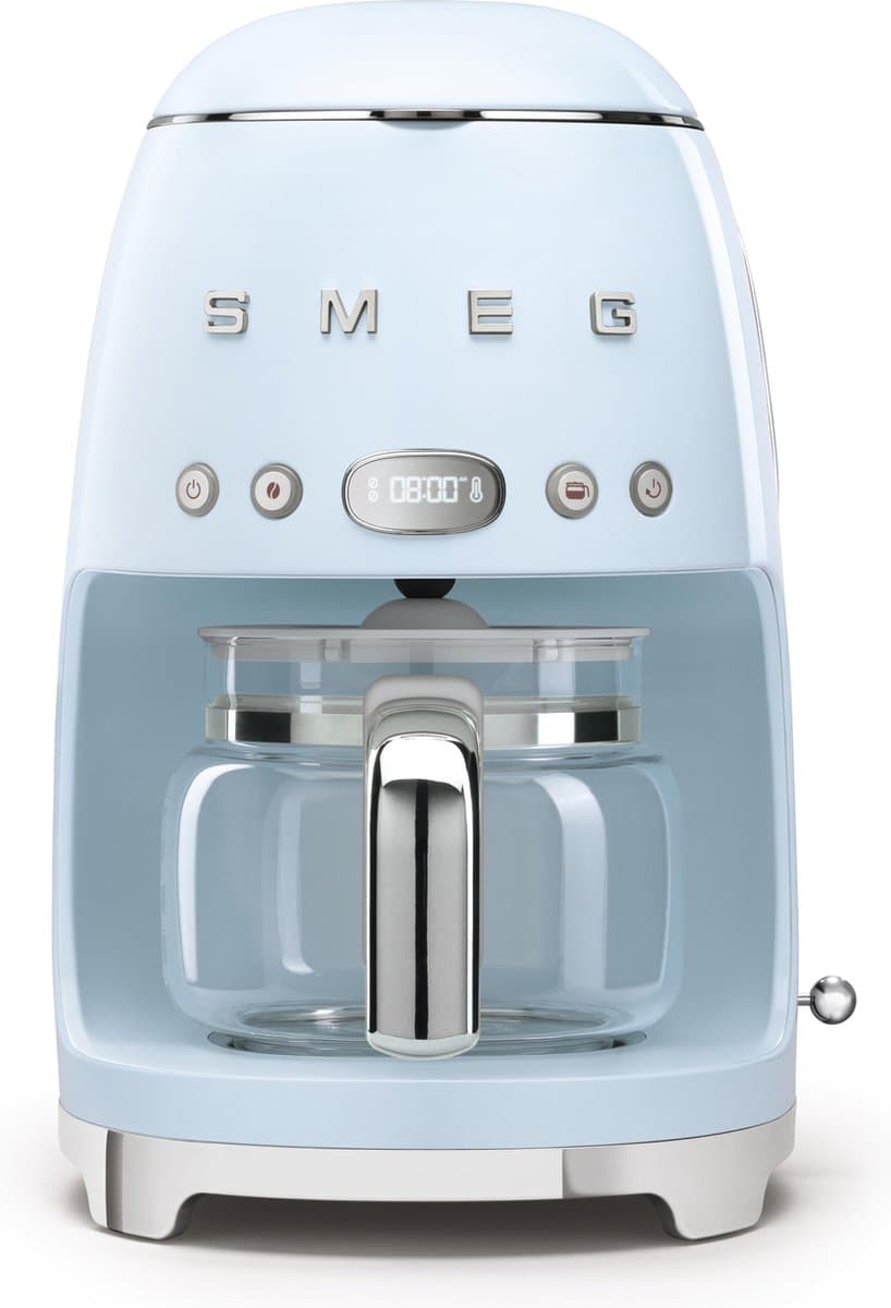 SMEG DCF02PBEU - Filterkoffiemachine - Pastelblauw - Warmhoudfunctie — afbeelding 1