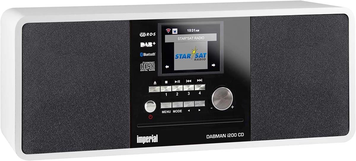 Imperial DABMAN i200 CD Multifunctionele radio DAB+ / FM / Internet / Bluetooth Wit — afbeelding 1
