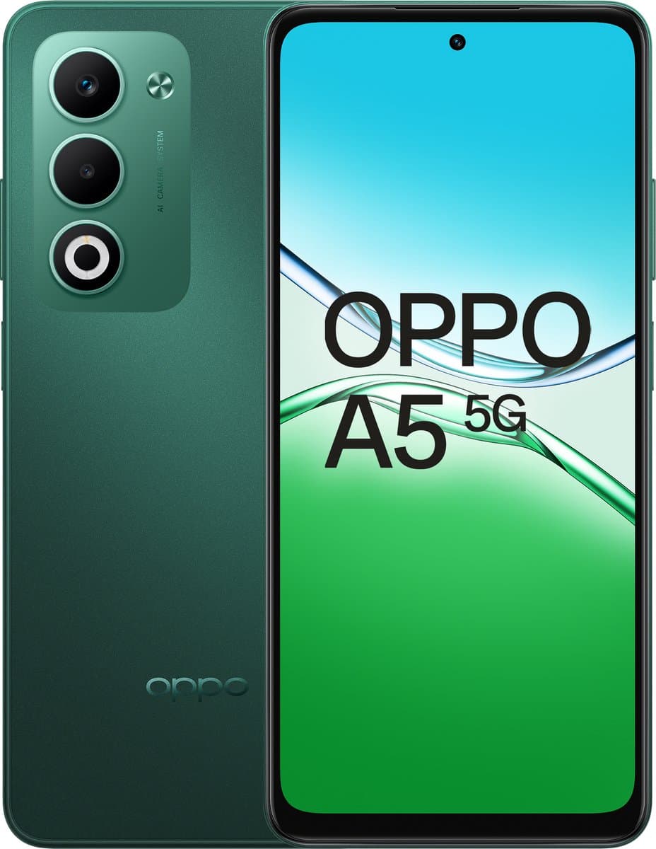 OPPO A5 128GB Zwart Groen 5G — afbeelding 1