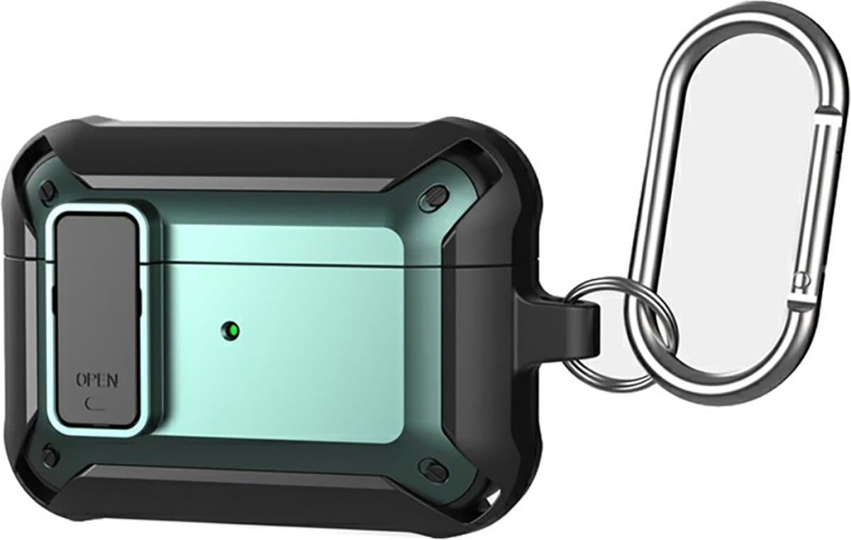 Cazy hoesje geschikt voor Airpods 3 - Armor Hoesje - Zwart — afbeelding 1
