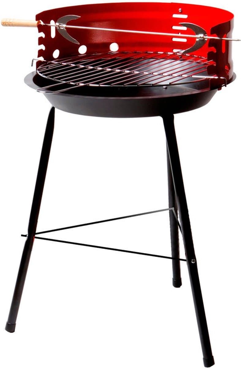 Aktive Houtskool Bbq 42 Cm Rood,Zwart — afbeelding 1
